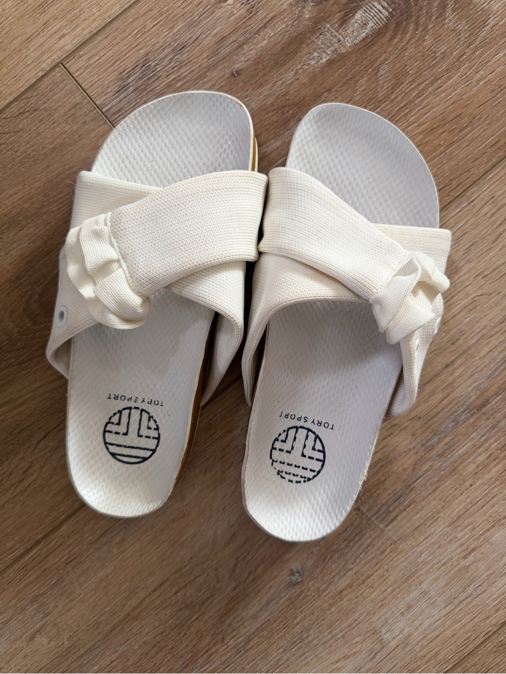 Tory Sport Knotted Bow Slide Sandals